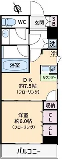 デュオ・スカーラ赤坂【4階】の間取り