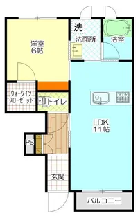 シャーメゾンカーサ【1階】の間取り