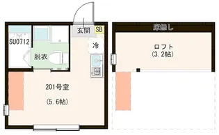 SKフェリス金町【2階】の間取り
