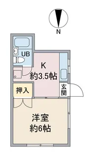 上ノ原ハイツ【1階】の間取り