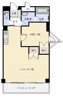 カーサ・エスペランサ【2階】の間取り