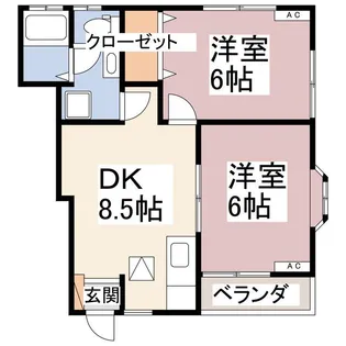 ザエレガンスライフK&L【1階】の間取り