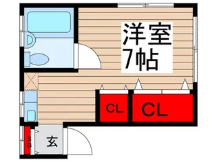 コーポ高橋II【1階】の間取り