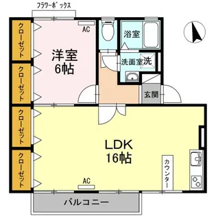 メゾン・ド・マージュ C棟【1階】の間取り