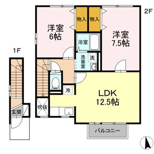 クレール【2階】の間取り