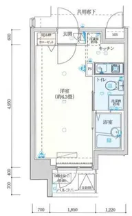 バージュアル横濱鶴見II【6階】の間取り