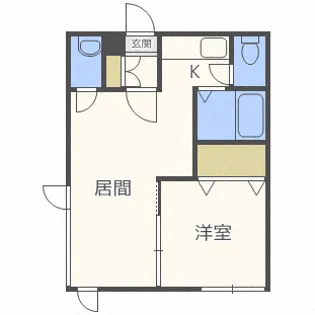 カーサ雅元町【1階】の間取り