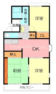 F.NEハイツ【3階】の間取り