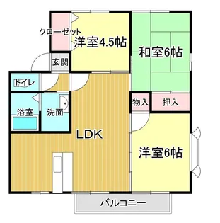 スターガーデンHAGI B【1階】の間取り