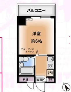 サンモール八王子【4階】の間取り