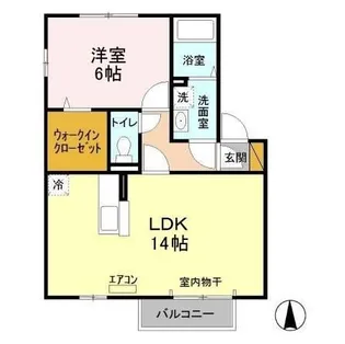 グリーンピア A【2階】の間取り