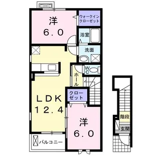 クラール モデッサ【2階】の間取り