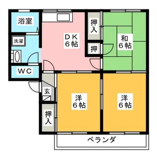 タウニィゆたか A棟【2階】の間取り
