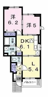 ピアチェーレC【1階】の間取り