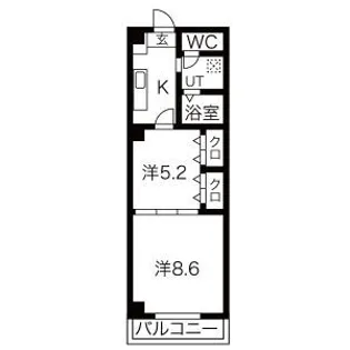レジデンスカープ茂原【3階】の間取り