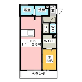 Bloomington【3階】の間取り