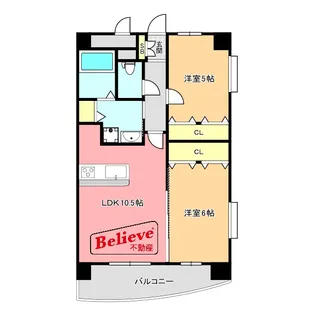 E.POPULAR II【2階】の間取り