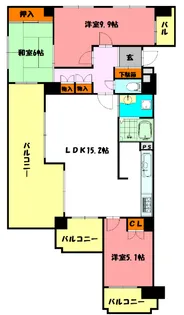 ライオンズマンション西鈴蘭台第2【2階】の間取り