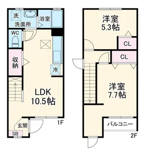 イーストビラの間取り