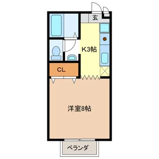 ロイヤルガーデンII【2階】の間取り