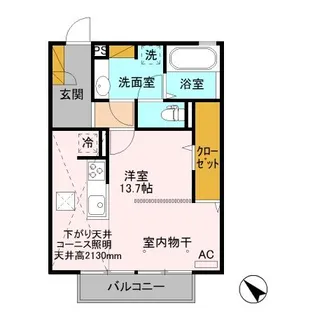 ラフィナス【1階】の間取り