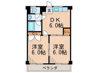 メゾンカイザカ【3階】の間取り