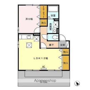 Green Garden Lupina【1階】の間取り
