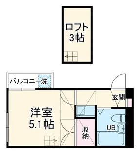 パレス与野本町【2階】の間取り