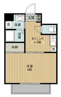 ユートピア三愛新島【4階】の間取り