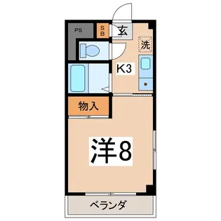 オプティ石和【3階】の間取り