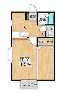 フラワーコート【1階】の間取り