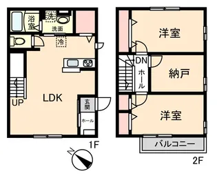デューテラス西馬込B棟の間取り