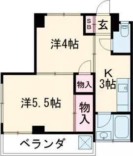 マンション中村【2階】の間取り