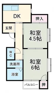 そうでコーポ【1階】の間取り