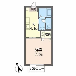 ハイツYouーWa A棟【2階】の間取り