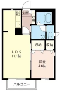 くまの森ガーデンA【1階】の間取り