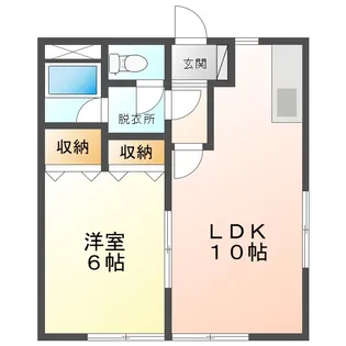 コーポふぁーすと【1階】の間取り