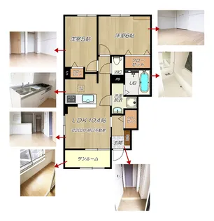 シャイン向日葵(ひまわり)【1階】の間取り