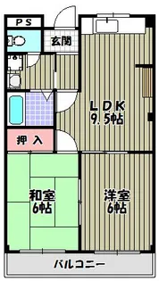 リバーサイドマンション【2階】の間取り