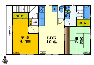 エスポワール【2階】の間取り