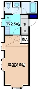 セルーラ大領中II【1階】の間取り