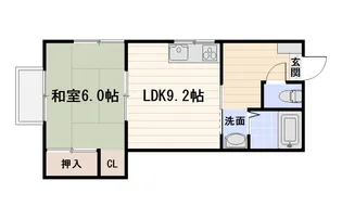 小串コーポ【1階】の間取り