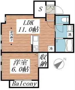 東京都品川区豊町4【アパート】の間取り