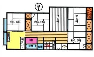 山口県宇部市中尾2【一戸建】の間取り