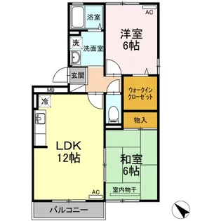 ファミール三軒屋 B棟【3階】の間取り