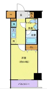 ジェノヴィア横浜関内IIスカイガーデン【10階】の間取り