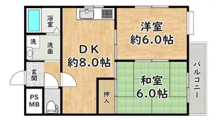 グレイスフル西川【2階】の間取り