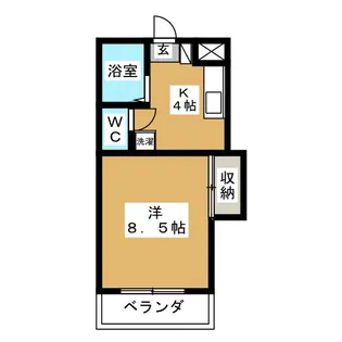 メゾンブランシュ2号館【1階】の間取り