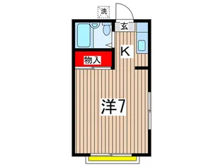 ハウス岡部【2階】の間取り