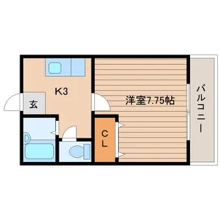 ライフハウス【2階】の間取り